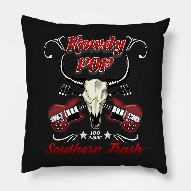 RowdyPOP Southern Trash Pillow by RowdyPop