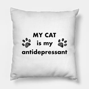 My cat is my antidepressant Pillow