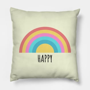 Rainbow Happy-positive vibes Pillow