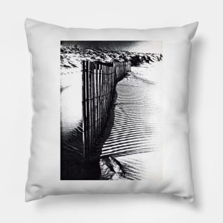 dune fence & shadow Pillow