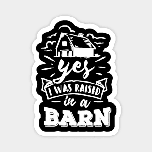 Yes, I Was Raised In a Barn Magnet