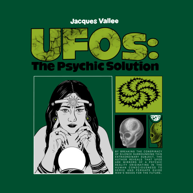 Discover UFOs: The Psychic Solution in Green/Purple - Ufos - T-Shirt