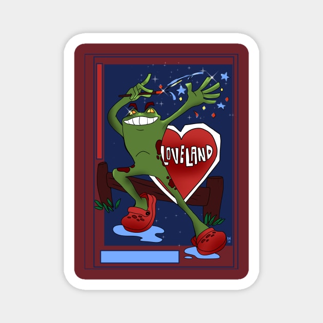 The frogman Magnet by Leahjoystudio