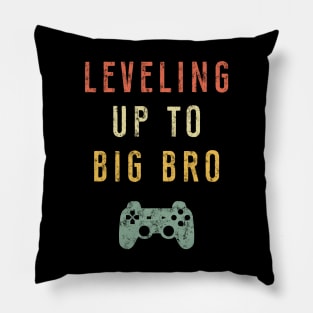 Leveling Up To Big Bro T-Shirt - Promoted To Big Brother Pillow