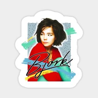 Bjork / The Sugarcubes / 80s Aesthetic Fan Art Design Magnet