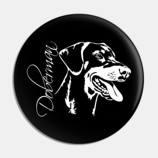 Doberman Pinscher dog lover gift Pin