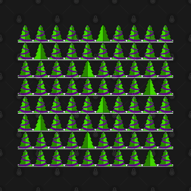 Pattern of Trees for Christmas by Fun Funky Designs