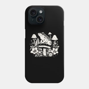 Frog Garden Nature Mushroom Design Phone Case