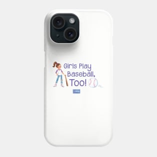 Yes Pepper - Girls Play Baseball, Too! Phone Case