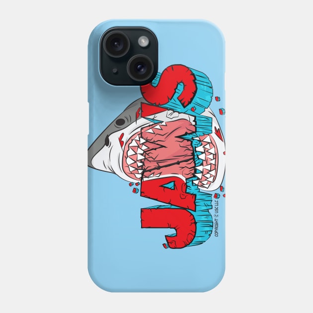 JAWS: The Big Bite Phone Case by DeepDiveThreads