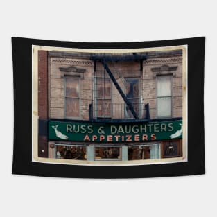 Russ & Daughters Appetizers in the Lower East Side - Kodachrome Postcard Tapestry