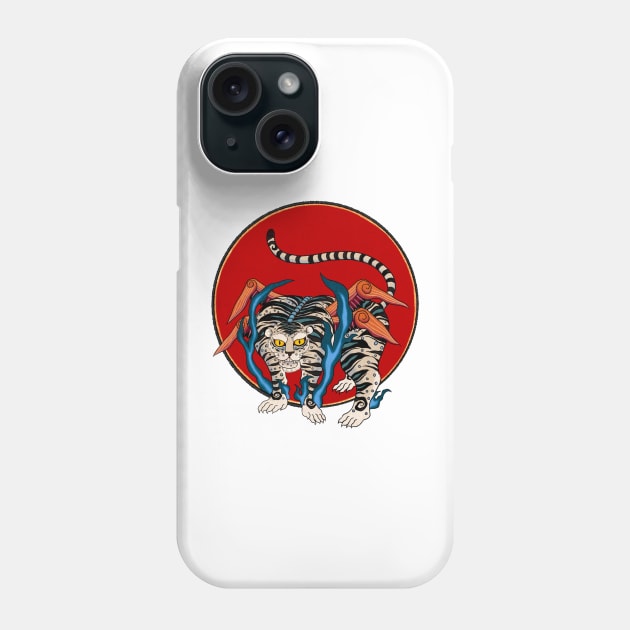 Minhwa: Flying Tiger C Type Phone Case by koreanfolkpaint