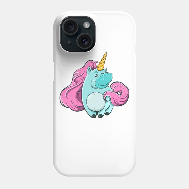 Funny unicorn Phone Case by BlackOwl