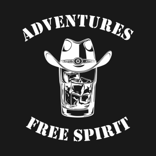 Cowboy Whiskey. Adventures of Free Spirit T-Shirt