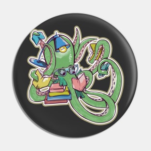 Octopus reading books Pin