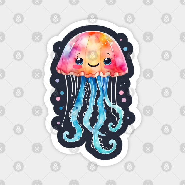 Kawaii Jelly Fish Kids Magnet by craftydesigns