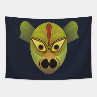 Ethnic bird demon mask Tapestry