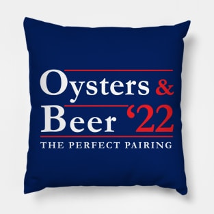 2022 Election - Perfect Pairings - Oysters and Beer Pillow