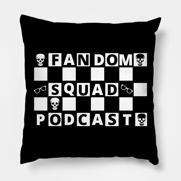 Fandom squad checkered Pillow by fandomsquadmerch