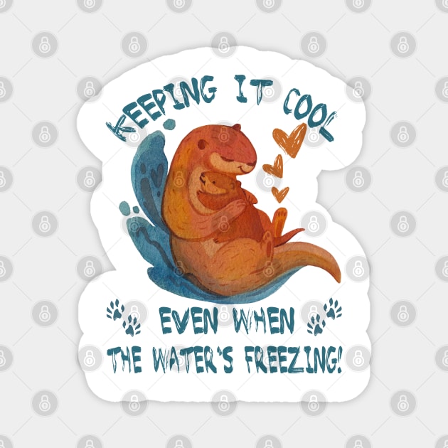 Alaska Otter Magnet by JessArty