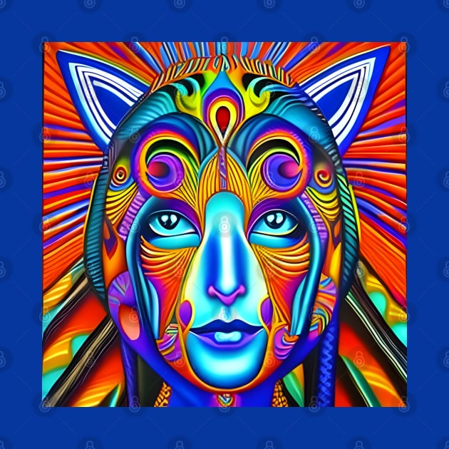 Catgirl DMTfied (14) - Trippy Psychedelic Art by TheThirdEye