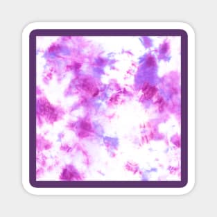 Pink and Purple Tie-Dye Spots Magnet