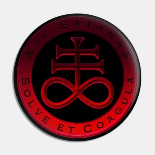 Leviathan Cross | Red Satanic Sigil Pin