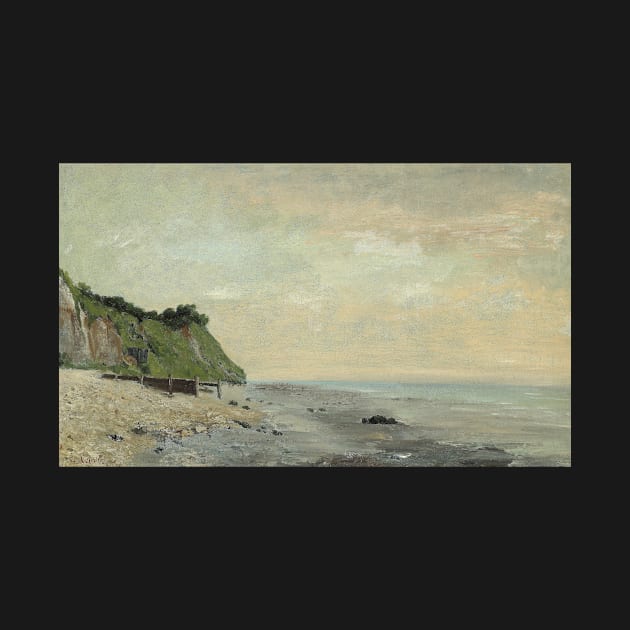 Cliffs on the Sea Coast: Small Beach, Sunrise by Gustave Courbet by Classic Art Stall