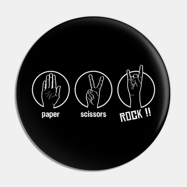 Paper Scissors Rock Pin by DarkChoocoolat