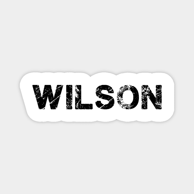 Wilson // Typography Design Retro Style Magnet by OlasyMasy