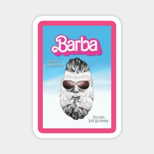 "BARBA" Parody Print Magnet