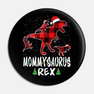 Mommy T Rex Matching Family Christmas Dinosaur Shirt Pin