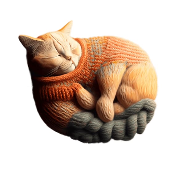 Sleepy Kitty Cat Knitten Kitten by kiddo200