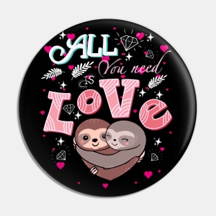 Sloths hugs, lovers couple cute, cute love Pin