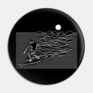 Surf Line (for Dark Color) Pin