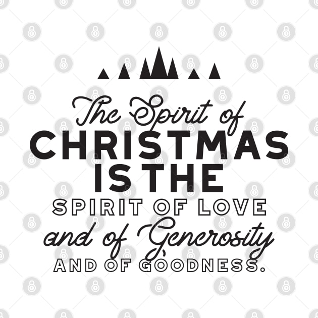 Spirit of Christmas Quote I by FlinArt