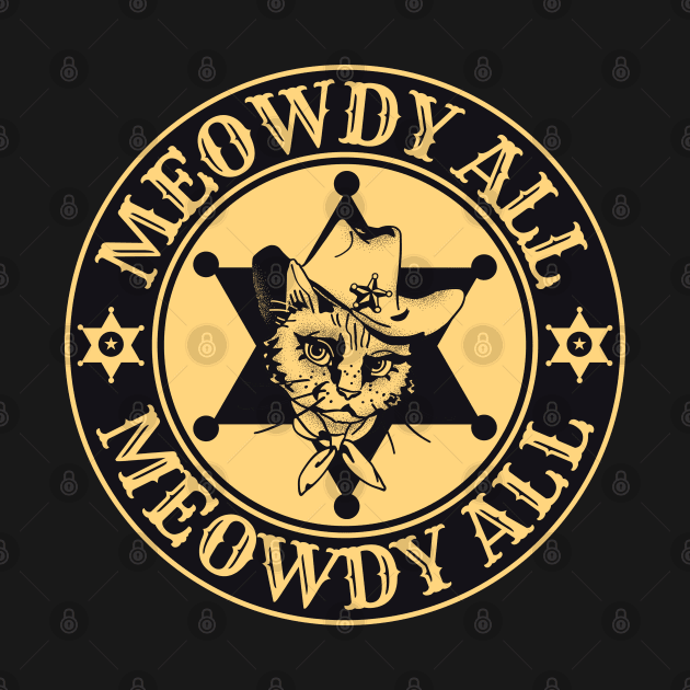 Meowdy Texas Cowboy Cat by FullOnNostalgia