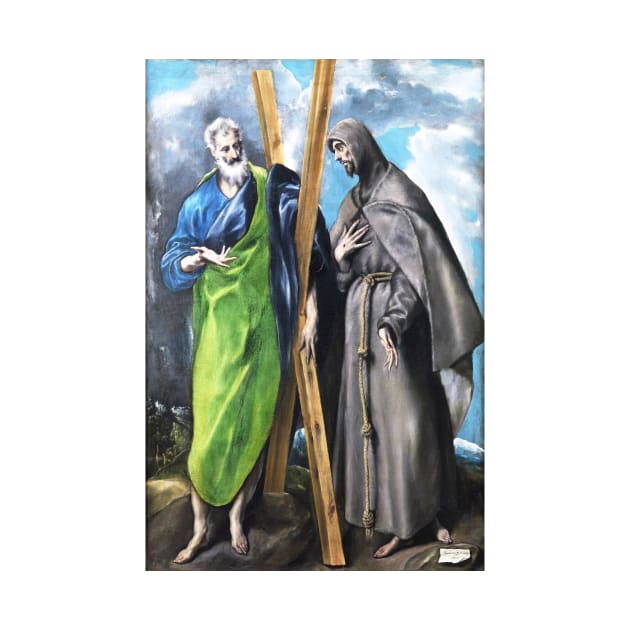 St. Andrew and St. Francis by El Greco by Classic Art Stall