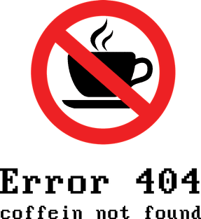 404 Error Coffein Black Magnet