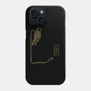 Astronaut unplugged space walk Phone Case