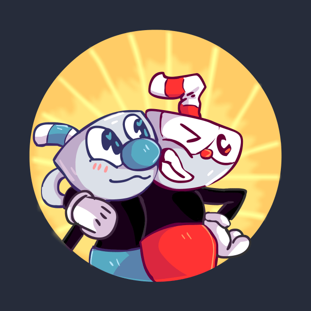 Cuphead and Mugman by sky665