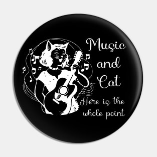 Music And Cat Here is the whole point Pin