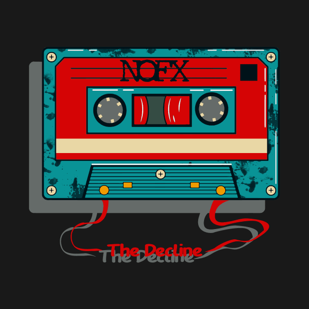 NOFX the decline cassette design by skull yellow