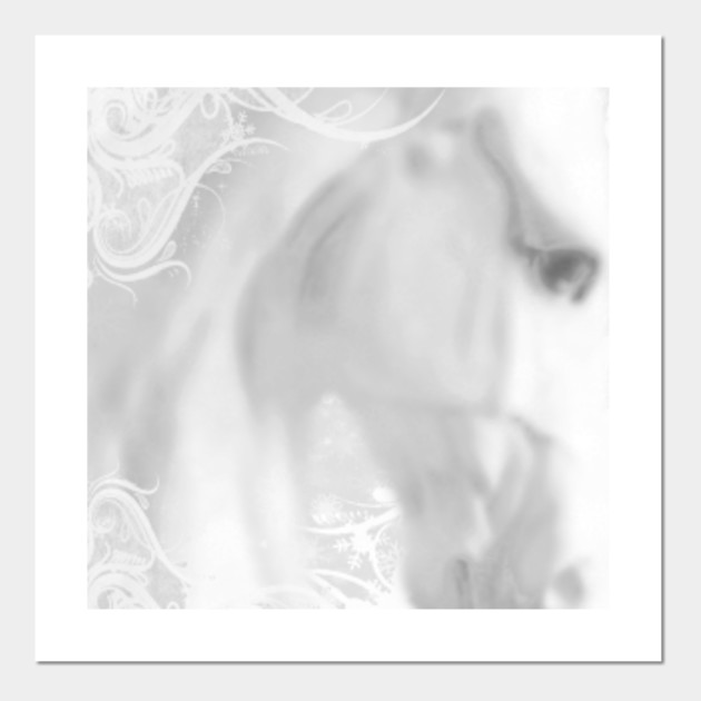 White Winter Horse 1 Acrylic Posters And Art Prints Teepublic Uk
