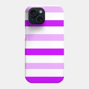 Dark light purple white stripes parallel lines pattern Phone Case