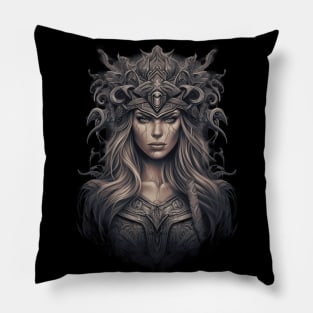 Viking Shield Maiden 03 Pillow