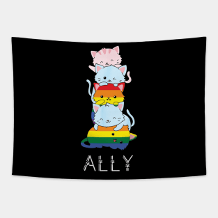 Pride Ally Cat /pride allyship Tapestry