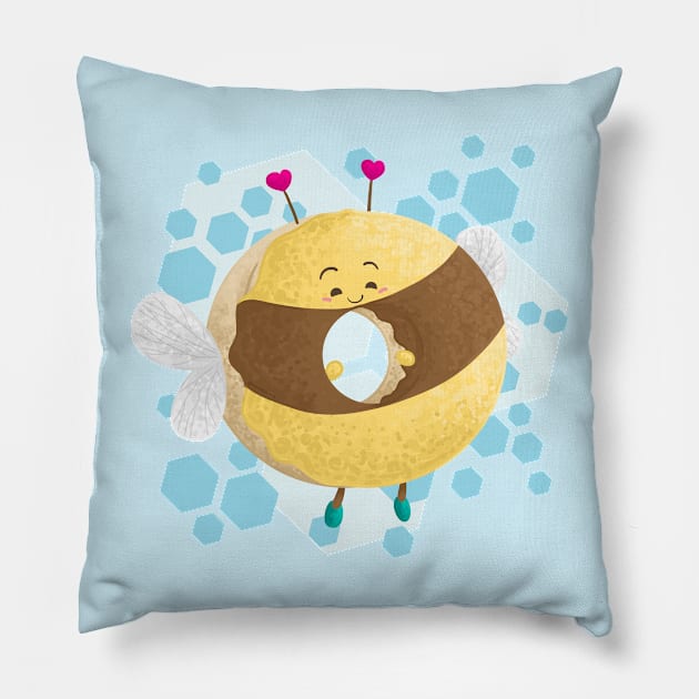 Bee Donut Pillow by Khotekmei