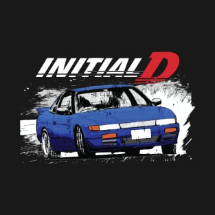 Initial D - Mountain Drift Racing Tandem s13 sylvia Impact blue Mako T-Shirt