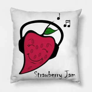 strawberry pun Pillow